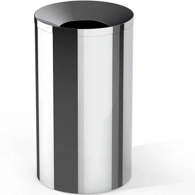 Poubelle Decor Walther Basic 87 L Chrome Nouvelle Collection