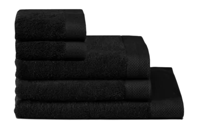 Ensemble de Linge de Bain Seahorse Pure Black (Lot de 5) Top Vente