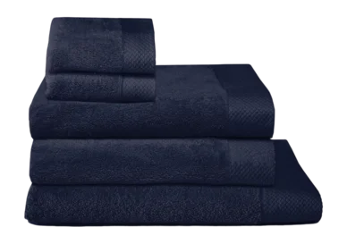 Ensemble de Linge de Bain Seahorse Pure Indigo (Lot de 5) Haute Qualité