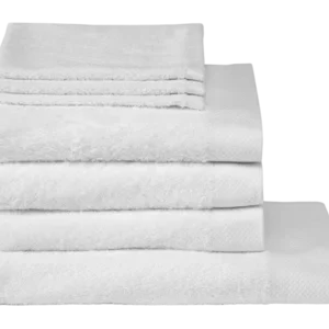 Ensemble de Linge de Bain Seahorse Pure White (Lot de 7) Bon Plan