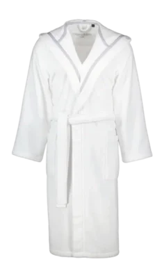 Peignoir Villeroy & Boch Men Capuche Brillant White Haute Qualité