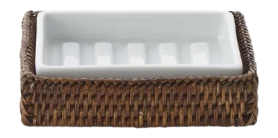 Authentique Porte-Savon Decor Walther Basket STS Rotin Foncé