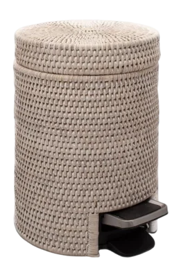 Paiement Sécurisé Poubelle à Pédale Decor Walther Basket TE Rotin Clair