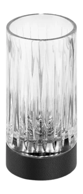 Porte-Brosse à Dents Decor Walther Club SMG Cristal Mat Noir Taillé Expédié Aujourd'hui