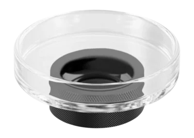 Remise Porte-Savon Decor Walther Club STS Cristal Mat Black Transparant