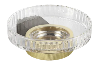 Porte-Savon Decor Walther Club WSS Wandmodel Cristal Matte Dark Metal Matte Gold Cut Prix Promo