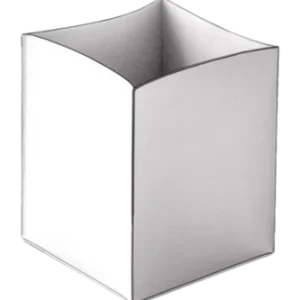 Corbeille à Papier Decor Walther Nappa PK Sans Couvercle White Meilleur Prix