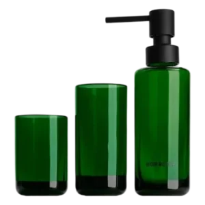 Offre Exclusive Set Distributeur de Savon + Gobelet + Porte-Brosse à Dents Decor Walther Pop Up Set Gree (3 Pièces)