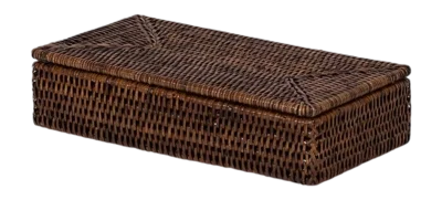 Panier de Rangement Decor Walther Basket BMD Rotin Foncé Promotion Saisonnière