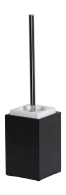 Nouvel Arrivage Brosse WC Decor Walther Brownie SBG Black Avec Porcelaine White Et Brosse Chrome