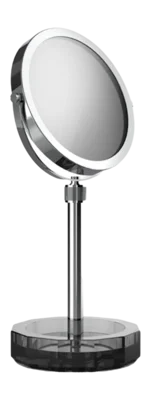Dernière Chance Miroir à Maquillage Decor Walther Kristall KSA-Coupelle Antracite Chrome(Grossissement 4x + 1x)