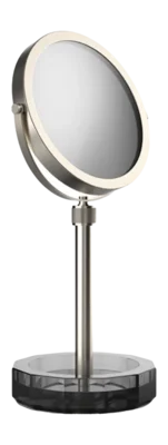 Bon Marché Miroir à Maquillage Decor Walther Kristall KSA-Bol Anthracite Nickel Satiné (Grossissement 4x + 1x)