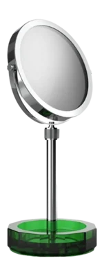 Miroir à Maquillage Decor Walther Kristall KSA Coupelle Vert Chrome (Grossissement 4x + 1x) Usine Directe