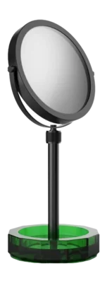 Miroir à Maquillage Decor Walther Kristall KSA Vert Mat Noir (4x + 1x Grossissement) Remise