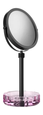 Authentique Miroir à Maquillage Decor Walther Kristall KSA Rose Mat Noir (Grossissement 4x + 1x)