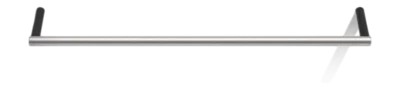 Acheter En Ligne Porte-Serviette Decor Walther Mikado TEC HTE45 Simple Acier Inox Noir Mat 45 cm