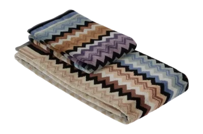 Serviette de Toilette Missoni Adam Black Multicolor (70 x 115 cm) Commande En Gros