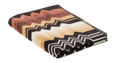 Serviette de Toilette Missoni Giacomo Black Multicolor (40 x 70 cm) Pas Cher