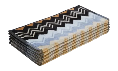 Acheter Direct Petite Serviette Missoni Giacomo Black Multicolor (Lot de 6)