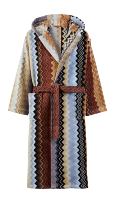 Remise Peignoir Missoni Unisexe Giacomo Hooded Black Multicolor