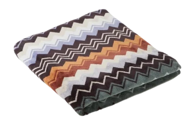 Serviette de Toilette Missoni Giacomo Green Multicolor (70 x 115 cm) Dernier Modèle