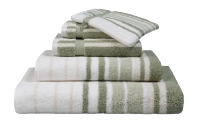 Achat Immédiat Serviette de Bain Vandyck Ontario New Smoke Green (90 x 195 cm)