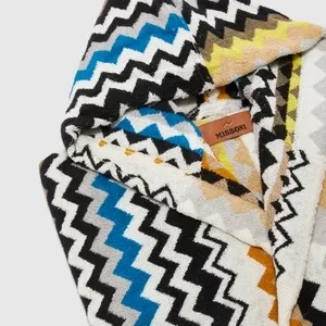 Solde Peignoir Missoni Best Hooded Black Multicolor