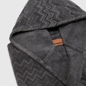 Must-Have Peignoir Missoni Chalk Hooded Anthracite Grey