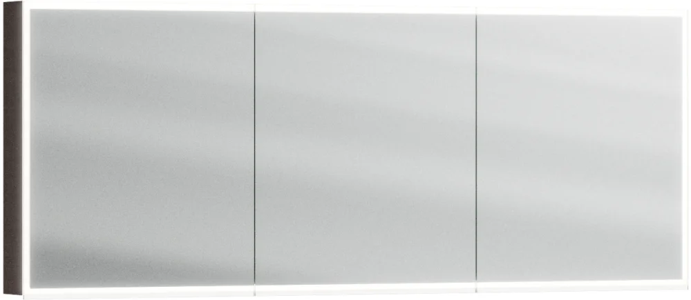 Achat Immédiat Armoire de toilette Alterna luuna LED plus Chêne graphite brut de sciage Couleur de lumière réglable en continu 2700-6500 K