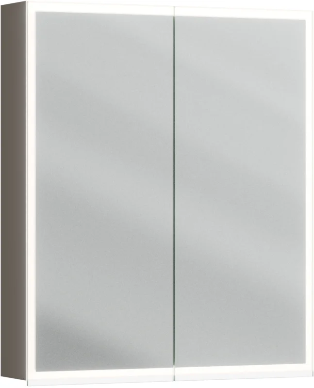 Réduction Armoire de toilette Alterna luuna LED plus avec éclairage inférieur/supérieur Lava grey Couleur de lumière réglable en continu 2700-6500 K