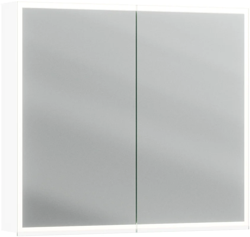 Armoire de toilette Alterna luuna LED plus avec éclairage inférieur/supérieur Blanc premium Couleur de lumière réglable en continu 2700-6500 K Promotion