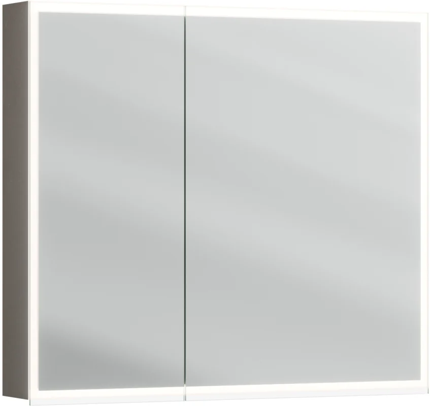 Armoire de toilette Alterna luuna LED plus avec éclairage inférieur/supérieur Grigio londra Couleur de lumière réglable en continu 2700-6500 K Certifié