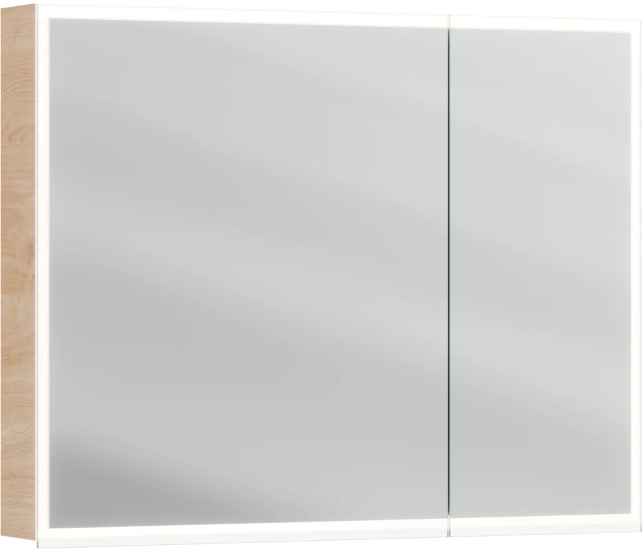 Armoire de toilette Alterna luuna LED plus avec éclairage inférieur/supérieur Tortona Couleur de lumière réglable en continu 2700-6500 K Offre Spéciale