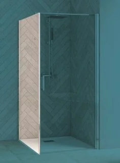 Vente Directe Paroi retour latérale fixe SMART DESIGN F - Chromé - Transparent - 70cm