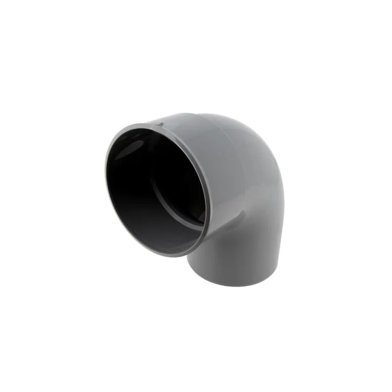 Coude évacuation NFe Ø125 mâle-femelle 87° CX8NICOLL Réduction