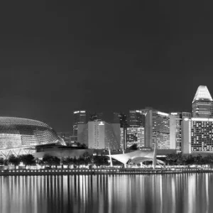 Dernière Chance Skyline of Singapore city at night