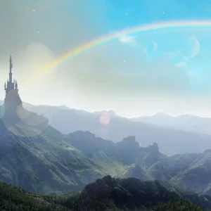 Witches castle in oz with rainbow Commander Vite