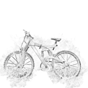 Abstract Bicycle Prix Bas