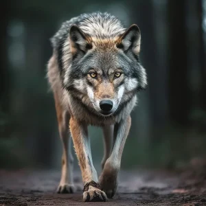 Wolf walking Remise