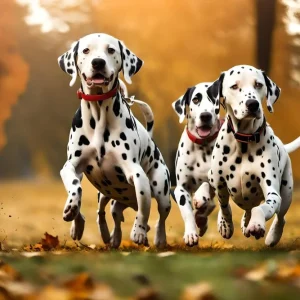 A group of dogs running Promotion Saisonnière