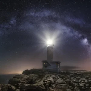 Achat Immédiat Lighthouse and Milky Way