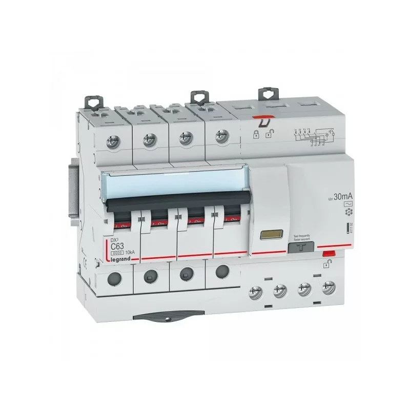 Top Vente Legrand 411192 Disjoncteur différentiel dx³ 63A 4P 400v