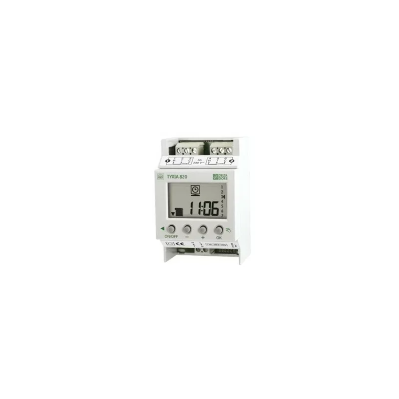 Delta Dore 6351032 HORLOGE MODULAIRE DOMOTIQUE TYXIA 820 Certifié