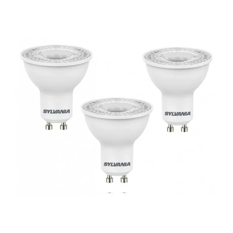 Sylvania 0027439 3 spots LED 4.2W substitut 50W 345 lumens blanc froid 4000K culot GU10 Promotion Saisonnière