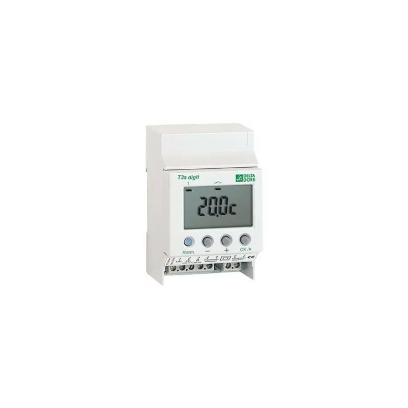 Acheter Direct Delta Dore 6150023 Thermostat modulaire tout ou rien T1C-2 DIGIT - 1 consigne - 1 sortie