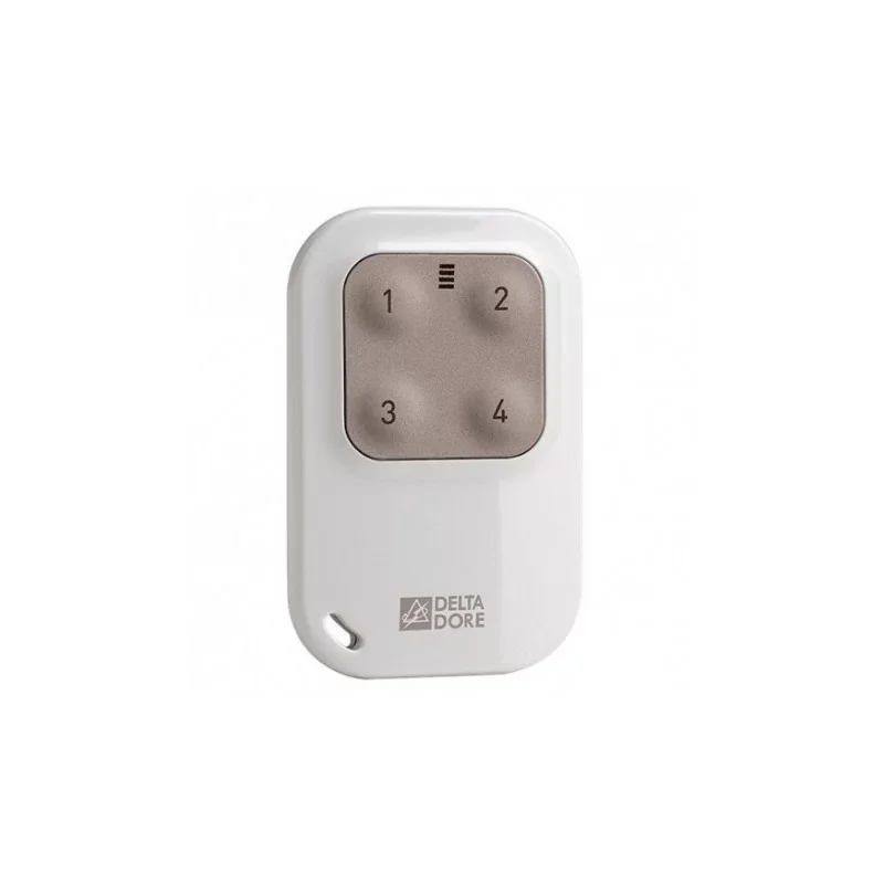 Offre Spéciale Delta Dore 6351389 Télécommande porte-clé 4 touches TYXIA 1410 - Pour éclairage, volets-roulants