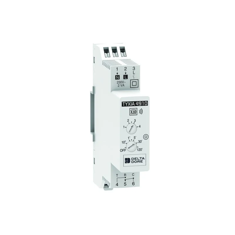 Delta Dore 6351386 Récepteur modulaire Delta Dore Tyxia 4910 pour commande d‘éclairage et minuterie 10s à 2h Marque