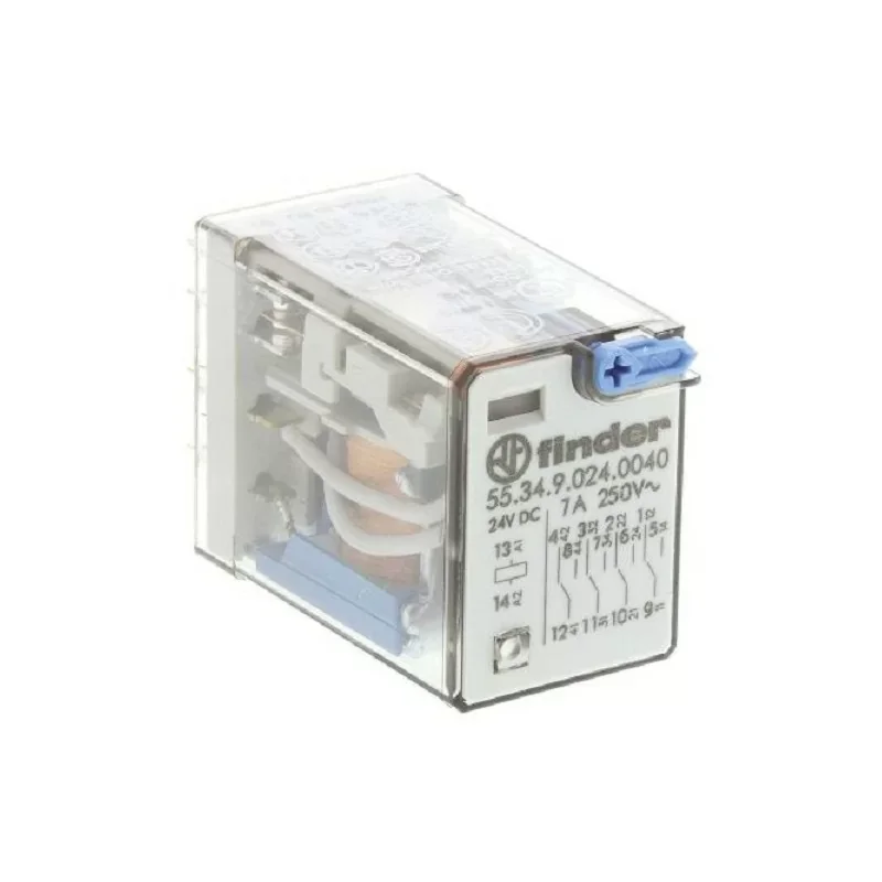 Finder 55.34.9.024.0040 - Relais sans accrochage 4 RT Enfichable, Bobine 24V dc Bon Marché